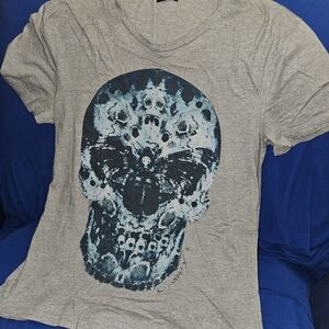 Alexander McQueen Skull And Moth T Shirt